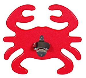 CRAB BOTTLE OPENER - Large Indoor Outdoor Poly & Stainless Steel Amish USA
