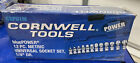 Cornwell CBPU1M 12pc  1/4” Drive bluePOWER Metric Universal Socket Set 6pt NEW