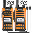 2x BAOFENG GM-15 PRO GMRS Walkie Talkie NOAA Ham Radio Type-C 999CH Dual Band US