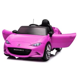 Pink 12V Kids Ride on Car Mazda Electric Power Wheels Car w/ Remote Control LED