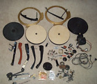 Large Lot VNTG Turntable tone arms,Platters, motor, knobs,Stylus, Hardware Parts