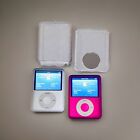New ListingLot Of 2 Apple iPod Nano 3th Gen - 4GB Black & 8GB PRODUCT Red with Hard C0ver