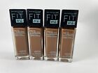 Lot of 4 Maybelline FIT ME! Matte + Poreless Foundation Normal-Oily 355 Coconut.