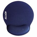 Allsop Memory Foam Mouse Pad with Wrist Rest, Blue, 7 1/4