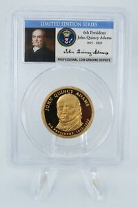 2008-S PCGS PR69DCAM John Quincy Adams Presidential Dollar Proof $1