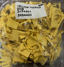 Plastic Fast Apply Padlock Security Seals Yellow Sealed 100 Yellow