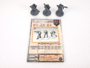 Dust Tactics Schwer Sturmgrenadiere Heavy Flak Grenadiers + Card FFG Miniatures