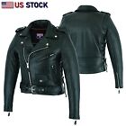 Highway Leather Women's Full Length Motorcycle Jacket with Side Lace Ammo Pocket