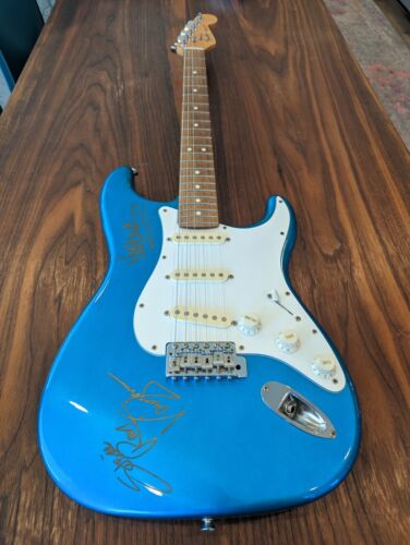 SRV Stieve Ray Vaughan Jeff Beck Signed Autographed Guitar Stratocaster