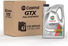 Castrol GTX Full Synthetic 5W-30 Motor Oil, 5 Quarts, Pack of 3