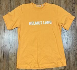 Helmut Lang Core Logo Tee T-Shirt Orange Men’s Size Medium