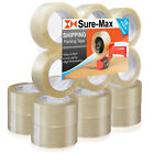 18 Rolls Carton Sealing Clear Packing Tape Box Shipping- 1.8 mil 2
