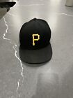 New Era Pittsburgh Pirates Fitted Low Profile 59Fifty Hat Sz 7 1/8 MLB USA MADE