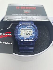 G-Shock China Porcelain Blue & White Limited Edition Watch GShock DW-5600BWP-2