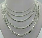 925 Sterling Silver SOLID Miami Cuban Link Chains MEN'S WOMEN'S 2mm-5mm 16