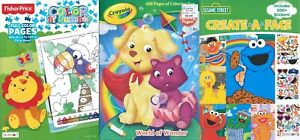 Lot of 3 Crayola, etc Coloring Books Activity - Children Toddler Kids Boys Girls