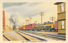 Monon Railroad / PRR Crossing / Limedale, IN / 1950 Linen Advertising Postcard