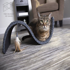 SmartyKat Scratch Scroll Cat Scratcher Multi-Surface Sisal Carpet Feather Toy 🐱