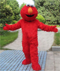 Red Sesame Street Elmo Monster Mascot Costume Suit Party Fancy Dress Adult