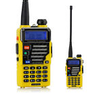 Baofeng UV-5R+ Plus Qualette Yellow 2m/70cm VHF UHF MHz FM Ham Two-way Radio US