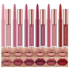BestLand 12Pcs Matte Liquid Lipstick + Lip Liner Pens Set, One Step Lips Makeup