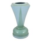 Roseville Futura 1928 Art Deco Pottery Blue Green Shooting Star Vase 392-10