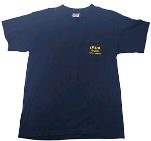 VTG 90's Union Made Pocket T-Shirt Men’s Large Black IBEW Local 570 Front/Back