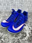 Size 10 - Nike Zoom Rival Sprint Racer Blue Safety Orange Track n Field Spikes