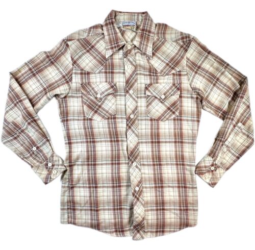 Rocking K Ranchwear Kennington Vintage Western Shirt Mens Size M Long Sleeve