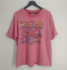 Vintage 90s Distressed Fly-In Aviation Air Show Lakeland FL Pink T-Shirt Mens XL