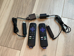 LOT OF 2 ~ ROKU STREAMING STICKS WITH REMOTES