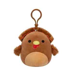 Squishmallows Official Terry The Brown Turkey Soft Stuffed Animal Clip On Plush