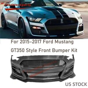 Good For 2015 2016 2017 Ford Mustang GT500 Style Front Bumper Kit Upgrade Shebly