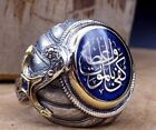 Turkish Handmade Jewelry Silver İslamic Men's Ring Size 5-10