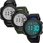 Mens Waterproof Digital Sports Watch LED Screen Large Face Military Watches Gift