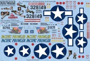 WARBIRD DECALS  1/48 B25J The Ink Squirts Pacific Prowler  WBS148098