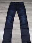 G-Star Raw Jeans Mens 32x32 Blue Dark Wash Stretch Denim Slim Fit 3301