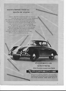 New ListingOriginal 1957 Porsche 356 vintage print ad, advertising