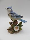 Vintage Blue Jay Porcelain Figurine; Homco; 1445; Blue Bird