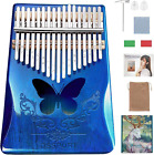 Kalimba 17 Keys,  Portable Finger Piano with Tune Hammer and Music Books Set, Wo