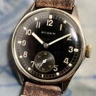 Buren WWII Vintage Genuine DH German Military Watch 34mm Swiss Made Caliber 410