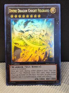 Yugioh Divine Dragon Knight Felgrand Ghost Rare 1st Edition SHSP-EN056
