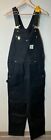 Carhartt R01-M Mens Black Relaxed Fit Duck Bib Overall Size 30x34