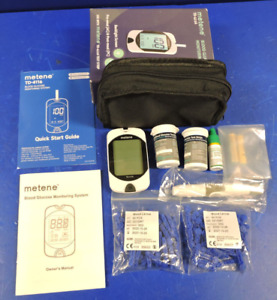 NEW Metene TD-4116 Blood Glucose Monitor Kit / 100 Strips 100 Lancets / Complete