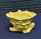 New ListingVintage McCoy Pottery Yellow Shell Planter / Cornucopia Pine Cone Leaves Video
