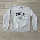 Yale Champion Reverse Weave Gray Sweatshirt Bulldogs Long Sleeve Sweater Size M