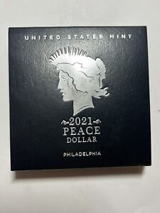 2021 Peace Silver Dollar Philadelphia (P) - with OGP Box & COA US MINT