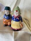 Vintage Dutch man and woman salt and pepper shaker