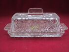 24% Lead Crystal Butter dish made in France, Cristal d'Arques