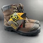 Oliver All Terrain Mens Size 11 or 12 Steel Toe Work Boots Leather Brown 55333